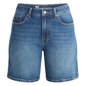 New Women's No Boundaries High Rise Denim Shorts Size 8 Inseam 7"